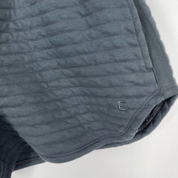 Everlane Organic Cotton Quilted Shorts Blue Gray Size XXS NWOT - Picture 8 of 9
